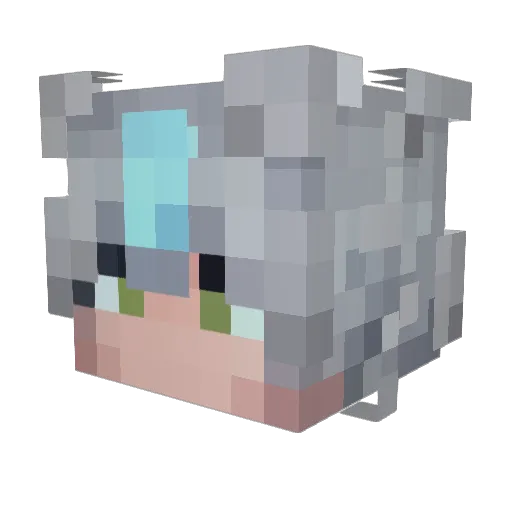 KnightAstrozone Minecraft avatar head, 3D render