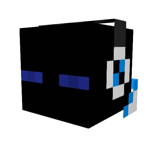 KnightChrome Minecraft avatar head, 3D render