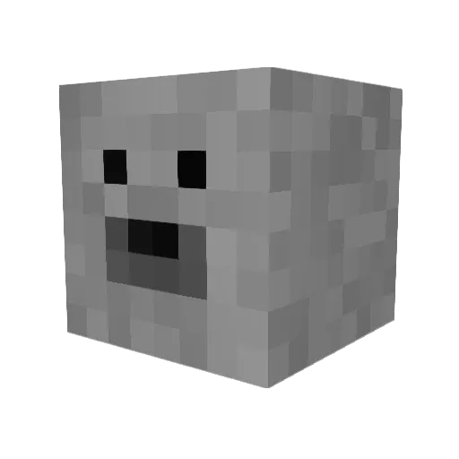 KnightDragon444 Minecraft avatar head, 3D render