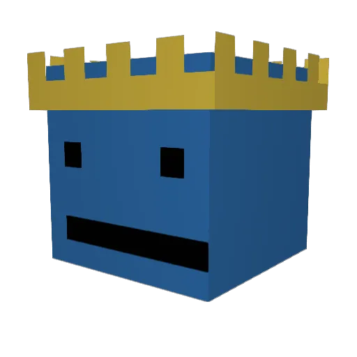 KnightFrog21 Minecraft avatar head, 3D render