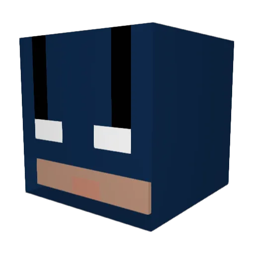 KnightHawkMC Minecraft avatar head, 3D render