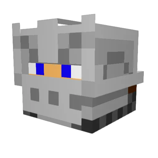 KnightImpala Minecraft avatar head, 3D render