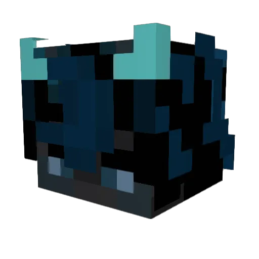KnightLan Minecraft avatar head, 3D render