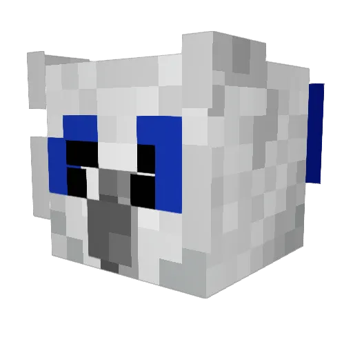KnightOwl13 Minecraft avatar head, 3D render