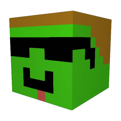 KnightRand Minecraft avatar head, 3D render