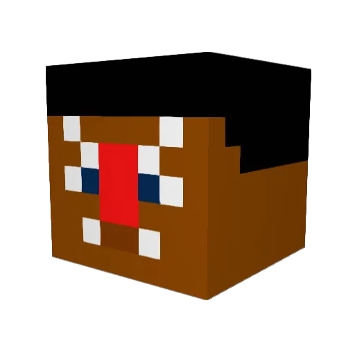KnightRite Minecraft avatar head, 3D render
