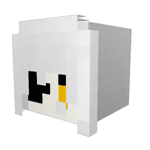 KnightSEED Minecraft avatar head, 3D render