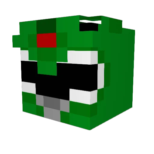 KnightShot Minecraft avatar head, 3D render