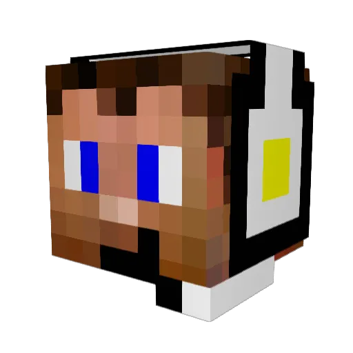 KnightWhite234 Minecraft avatar head, 3D render