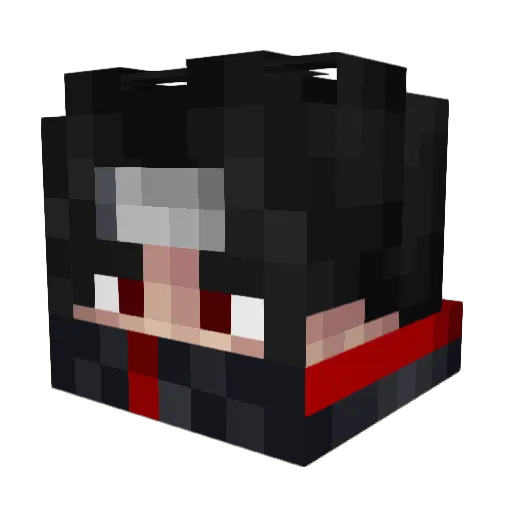 KnightWind Minecraft avatar head, 3D render