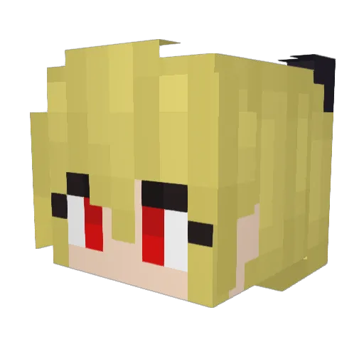 KnightWolf2014 Minecraft avatar head, 3D render