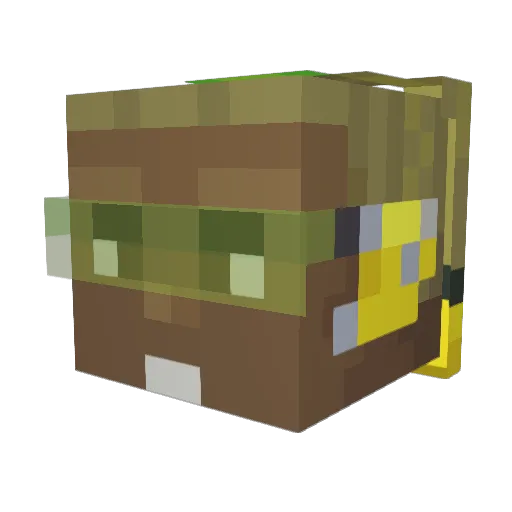 KnightWorld182 Minecraft avatar head, 3D render