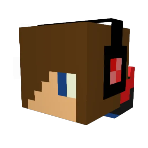KnightYoshi Minecraft avatar head, 3D render