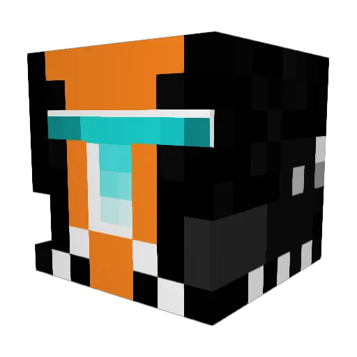 Knight_888 Minecraft avatar head, 3D render