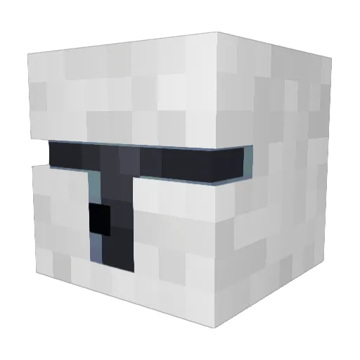 Knight_of_White Minecraft avatar head, 3D render