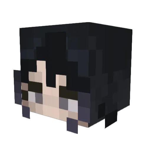 Knightcharlotte Minecraft avatar head, 3D render