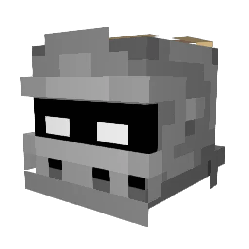 Knightdave65 Minecraft avatar head, 3D render