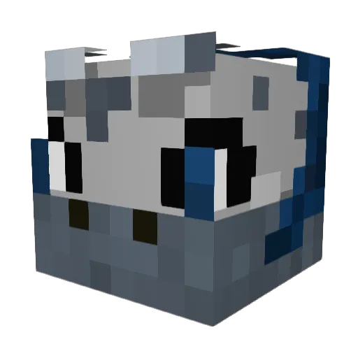 Knightden19 Minecraft avatar head, 3D render