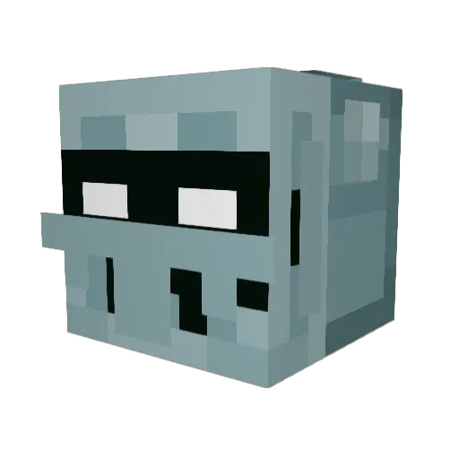 KnightmareThrone Minecraft avatar head, 3D render