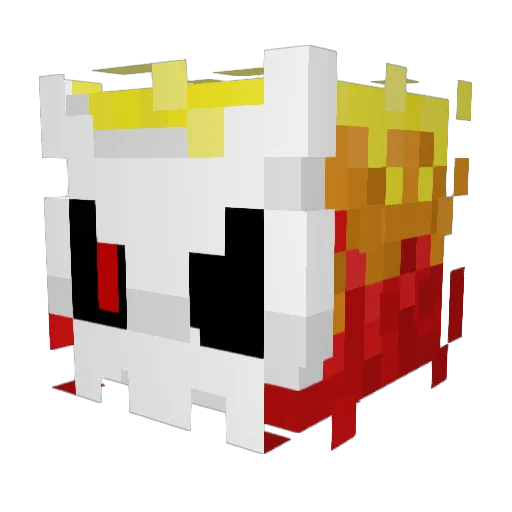 KnightmareX11 Minecraft avatar head, 3D render