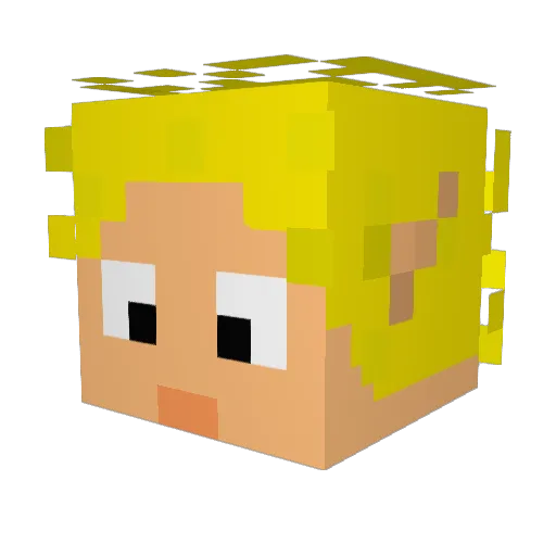 KnightofSyns Minecraft avatar head, 3D render
