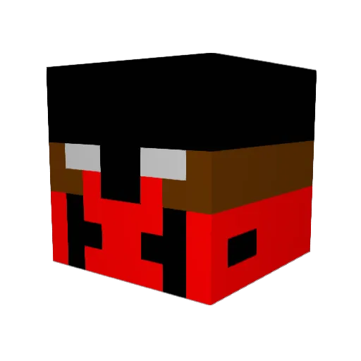 Knightofbutter Minecraft avatar head, 3D render