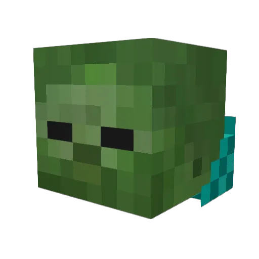 Knightrisu Minecraft avatar head, 3D render