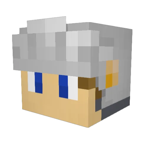 KnightsOTIS Minecraft avatar head, 3D render