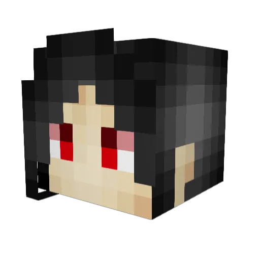 Knightwalker911 Minecraft avatar head, 3D render