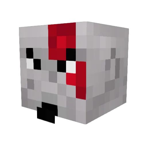 KnightySir Minecraft avatar head, 3D render