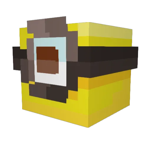 Knipppps Minecraft avatar head, 3D render