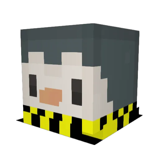 Knnoxx Minecraft avatar head, 3D render