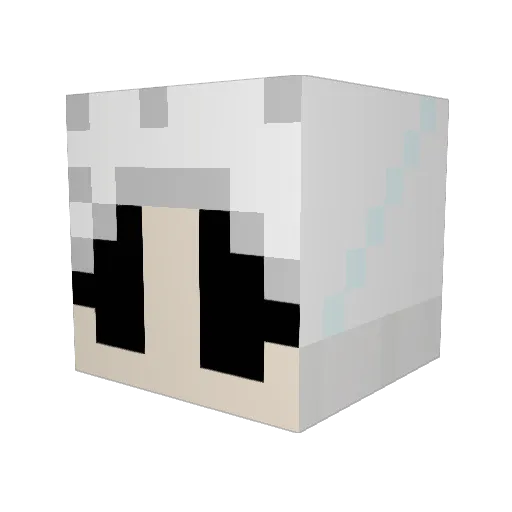 KnoahBoa Minecraft avatar head, 3D render