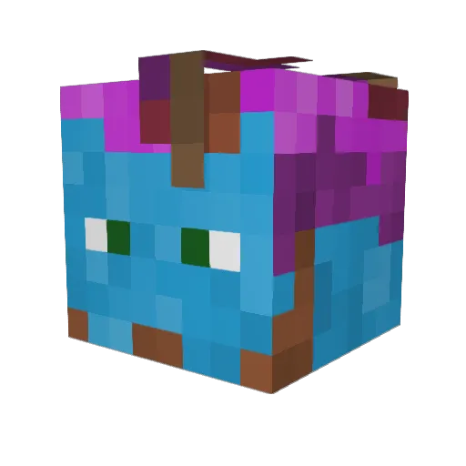 Knoats Minecraft avatar head, 3D render