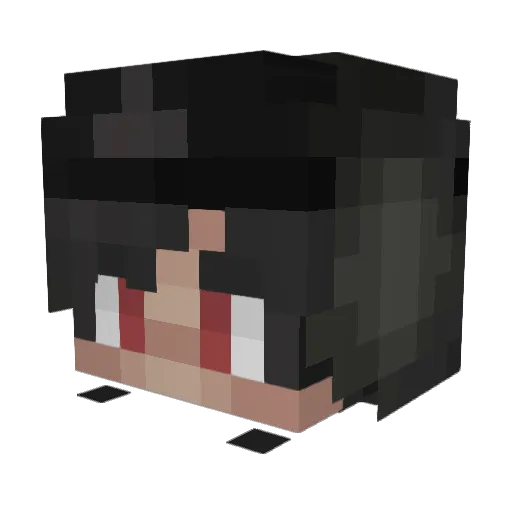 Knobibrot Minecraft avatar head, 3D render