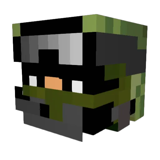 Knochenkalle55 Minecraft avatar head, 3D render