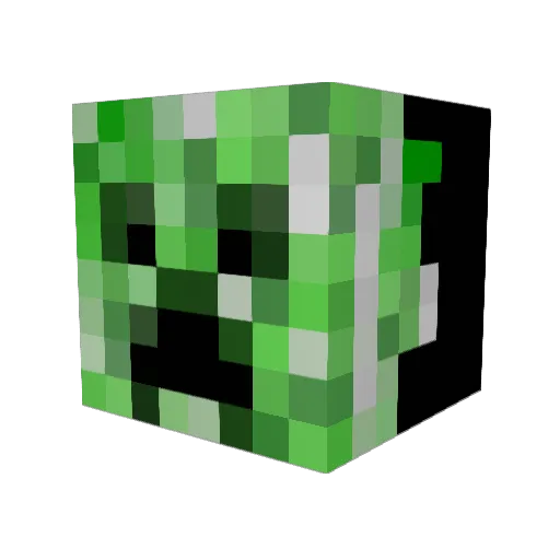 KnockNoble Minecraft avatar head, 3D render