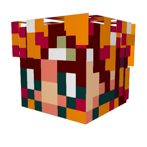 KnockYoBlockOff Minecraft avatar head, 3D render