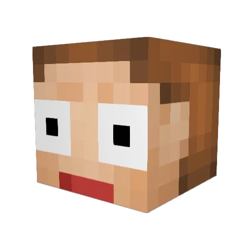 Knock_Knock12 Minecraft avatar head, 3D render
