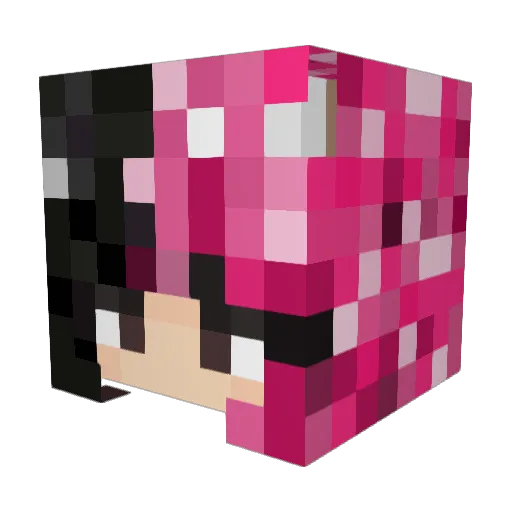 Knocka Minecraft avatar head, 3D render