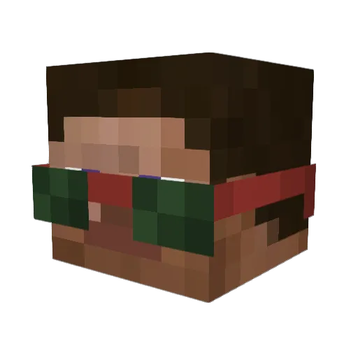 KnockbackSword Minecraft avatar head, 3D render