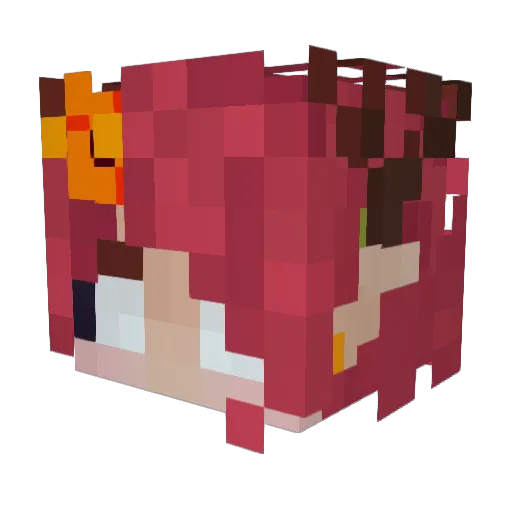 Knockdolian Minecraft avatar head, 3D render