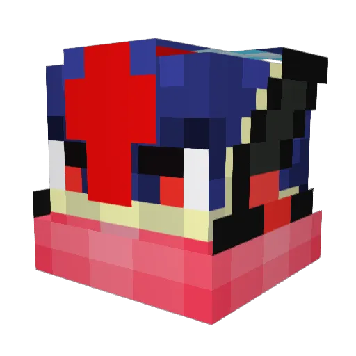 Knockoutking778 Minecraft avatar head, 3D render