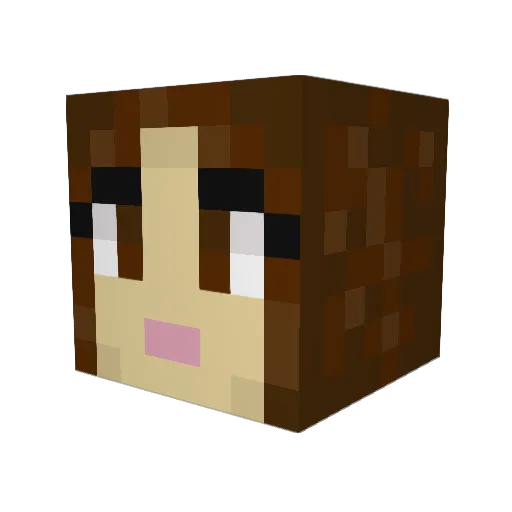 KnockxOut Minecraft avatar head, 3D render
