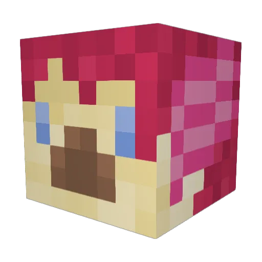 Knoedl Minecraft avatar head, 3D render