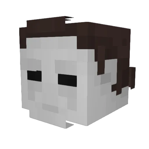 Knoedlii Minecraft avatar head, 3D render