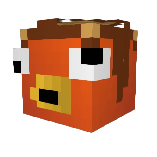 KnolPower_Thijs Minecraft avatar head, 3D render