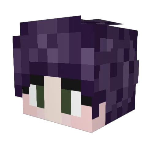 KnomeKnees Minecraft avatar head, 3D render