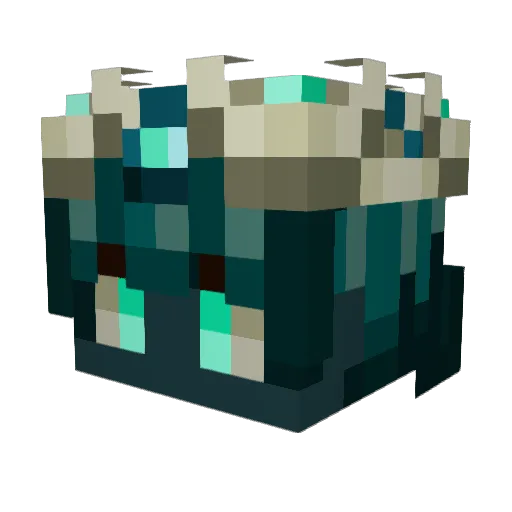 KnoobKnight Minecraft avatar head, 3D render