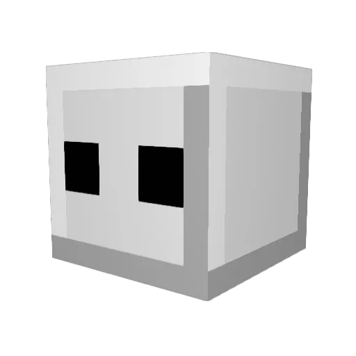 Knooooop Minecraft avatar head, 3D render